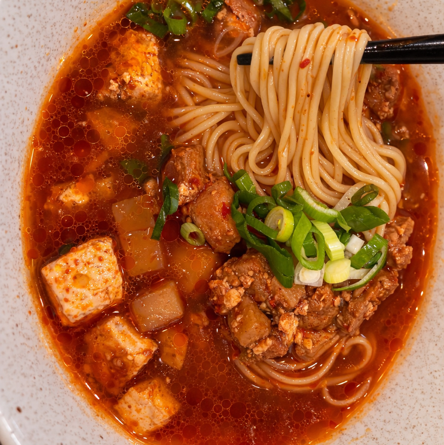 ピリ辛肉味噌和え麺 鴻瑞興上海老字号 大阪
